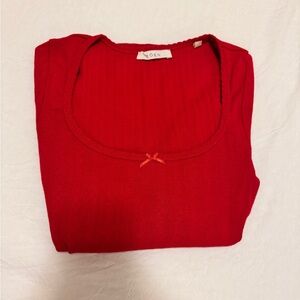 Doen Romy Tee, Red, XS